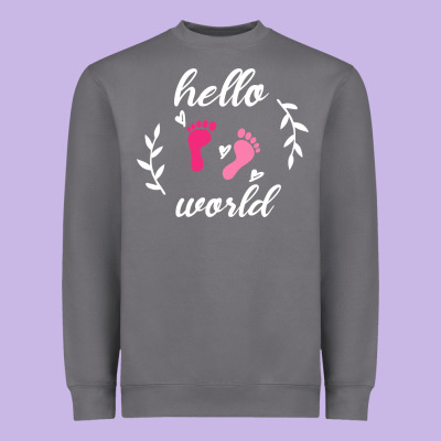 Hello World Heavyweight Sweatshirt Designed By Bettercallsaul