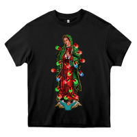 Black our lady of Guadalupe Christmas Heavy Core Tee - Jasminsmagicworld