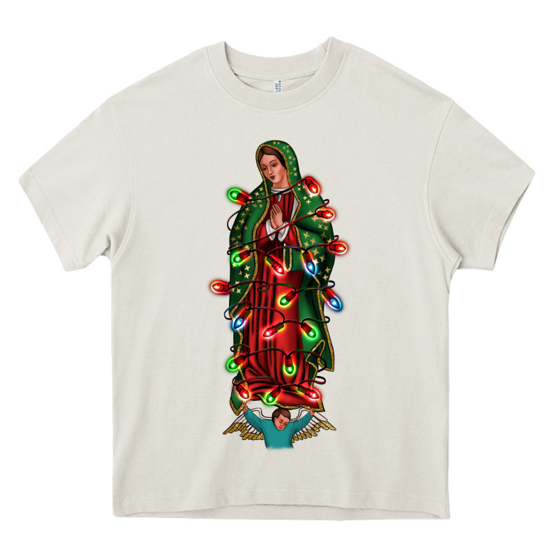 Our Lady Of Guadalupe Christmas Heavy Core Tee by Jasminsmagicworld | Teevron