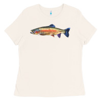 Bone Rainbow Trout Ladies Tee - LillyAllenDesigns