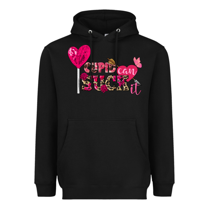 Cupid Can Suck It Valentine's Day Heavyweight Hoodie by FaDigitalArtStudio | Teevron