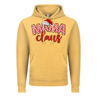 Vintage Mustard Mama Claus Vintage Hoodie - MaliasSmallBusiness