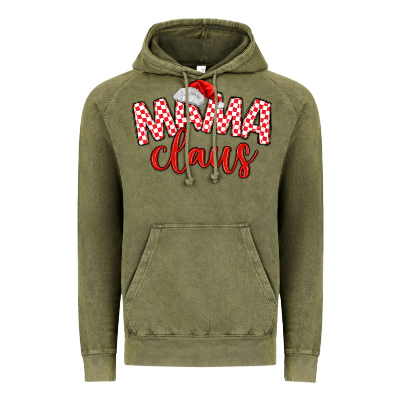Mama Claus Vintage Hoodie by MaliasSmallBusiness | Teevron