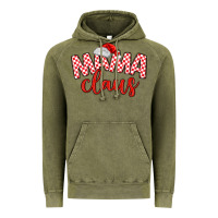 Vintage Olive Mama Claus Vintage Hoodie - MaliasSmallBusiness