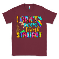 Burgundy LGBTQ I Can't Even Think Straight Classic Tee - BundleAndBundleShop