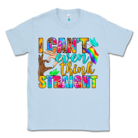 Dusty Blue LGBTQ I Can't Even Think Straight Classic Tee - BundleAndBundleShop
