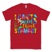 Red LGBTQ I Can't Even Think Straight Classic Tee - BundleAndBundleShop