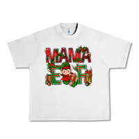 Lunar Rock Mama Elf With Gift Christmas Urban Heavy Tee - BundleAndBundleShop