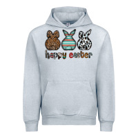 Heather Grey Happy Easter Urban Hoodie - CowhideDigitalArt