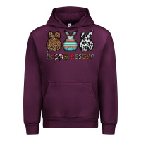 Mauve Wine Happy Easter Urban Hoodie - CowhideDigitalArt