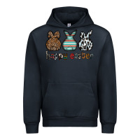 Navy Happy Easter Urban Hoodie - CowhideDigitalArt