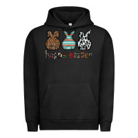 Pigment Black Happy Easter Urban Hoodie - CowhideDigitalArt