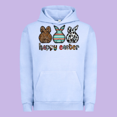Happy Easter Urban Hoodie Designed By Cowhidedigitalart