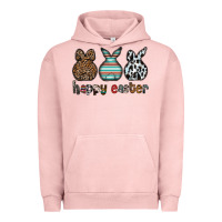 Pigment Salmon Happy Easter Urban Hoodie - CowhideDigitalArt
