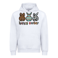 White Happy Easter Urban Hoodie - CowhideDigitalArt