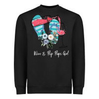 Black Wine Flip Flops Girl Heavyweight Sweatshirt - Bettercallsaul