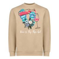 Mushroom Wine Flip Flops Girl Heavyweight Sweatshirt - Bettercallsaul