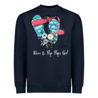 Navy Wine Flip Flops Girl Heavyweight Sweatshirt - Bettercallsaul