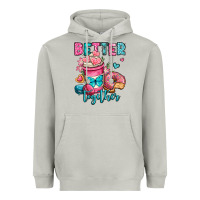 Moon Dust better together donut and coffee valentines day Heavyweight Hoodie - OliviaCreatesArt