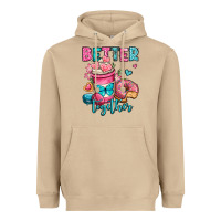 Mushroom better together donut and coffee valentines day Heavyweight Hoodie - OliviaCreatesArt