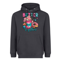 Smoke better together donut and coffee valentines day Heavyweight Hoodie - OliviaCreatesArt