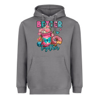 Storm better together donut and coffee valentines day Heavyweight Hoodie - OliviaCreatesArt