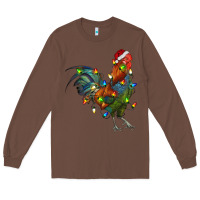 Chestnut Christmas Lights Rooster Long Sleeve Tee - RanaPortraitStore