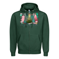 Sports Green verry merry nurse Zipper Hoodie - CowGirlArtShop