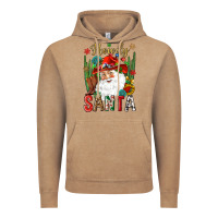 Vintage Coffee Howdy Santa Vintage Hoodie - NancyCooperArtShop