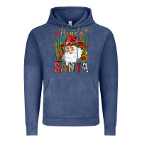 Vintage Denim Howdy Santa Vintage Hoodie - NancyCooperArtShop