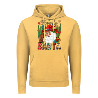 Vintage Mustard Howdy Santa Vintage Hoodie - NancyCooperArtShop