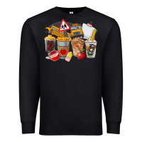 Black School Bus Coffee Cups Premium Sweatshirt - FaDigitalArtStudio