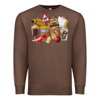Chestnut School Bus Coffee Cups Premium Sweatshirt - FaDigitalArtStudio