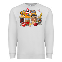 Dove Grey School Bus Coffee Cups Premium Sweatshirt - FaDigitalArtStudio