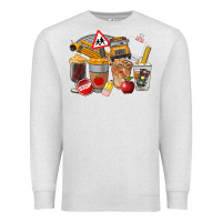 Oatmeal Heather School Bus Coffee Cups Premium Sweatshirt - FaDigitalArtStudio