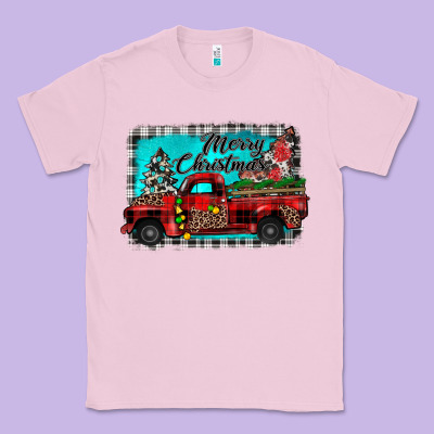 Truck Merry Christmas Classic Tee Designed By Jahusdesignshop