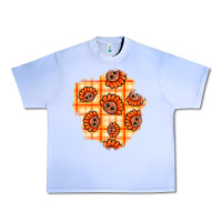 Grape Ice Thanksgiving Turkey With Tartan Patch Urban Heavy Tee - BundleAndBundleShop