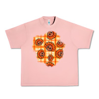 Salmon Thanksgiving Turkey With Tartan Patch Urban Heavy Tee - BundleAndBundleShop