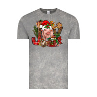 Joy Christmas With Pig Bbs Vintage Tee | Teevron