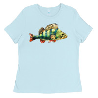 Baby Blue Perch Fish Ladies Tee - LillyAllenDesigns