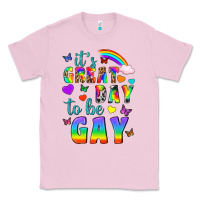 Bubblegum Pink Western It's Great Day To Be Gay Classic Tee - BundleAndBundleShop