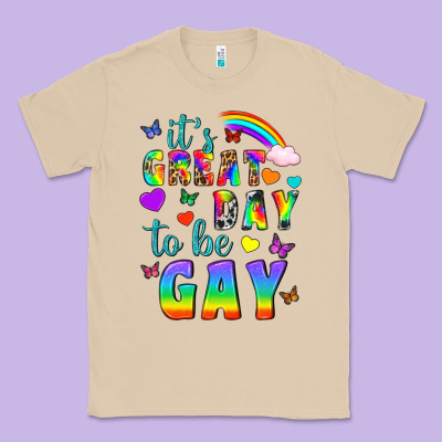 Western It's Great Day To Be Gay Classic Tee Designed By Bundleandbundleshop