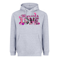 Heather Grey All you need is love Valentine's Day Heavyweight Hoodie - FaDigitalArtStudio