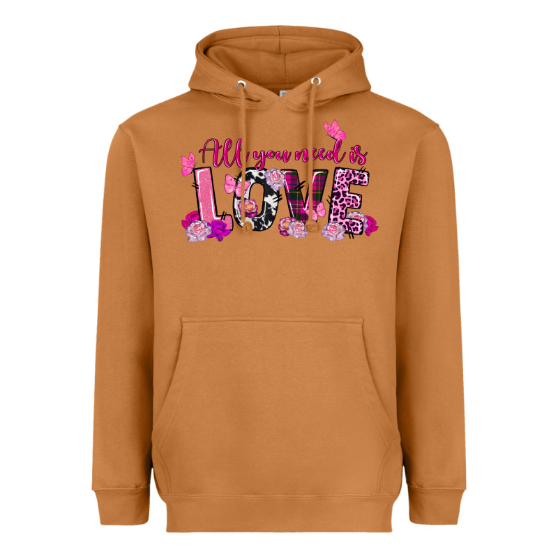 All You Need Is Love Valentine's Day Heavyweight Hoodie by FaDigitalArtStudio | Teevron