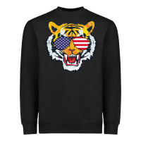 Black America Merica Tiger Heavyweight Sweatshirt - Bettercallsaul