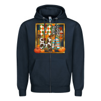 Navy fall mama Zipper Hoodie - CowGirlArtShop
