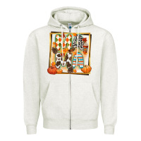Oatmeal Heather fall mama Zipper Hoodie - CowGirlArtShop