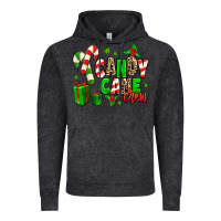 Vintage Black Candy Cane Crew Vintage Hoodie - MaliasSmallBusiness