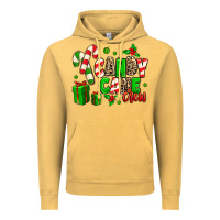 Vintage Mustard Candy Cane Crew Vintage Hoodie - MaliasSmallBusiness