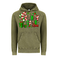 Vintage Olive Candy Cane Crew Vintage Hoodie - MaliasSmallBusiness